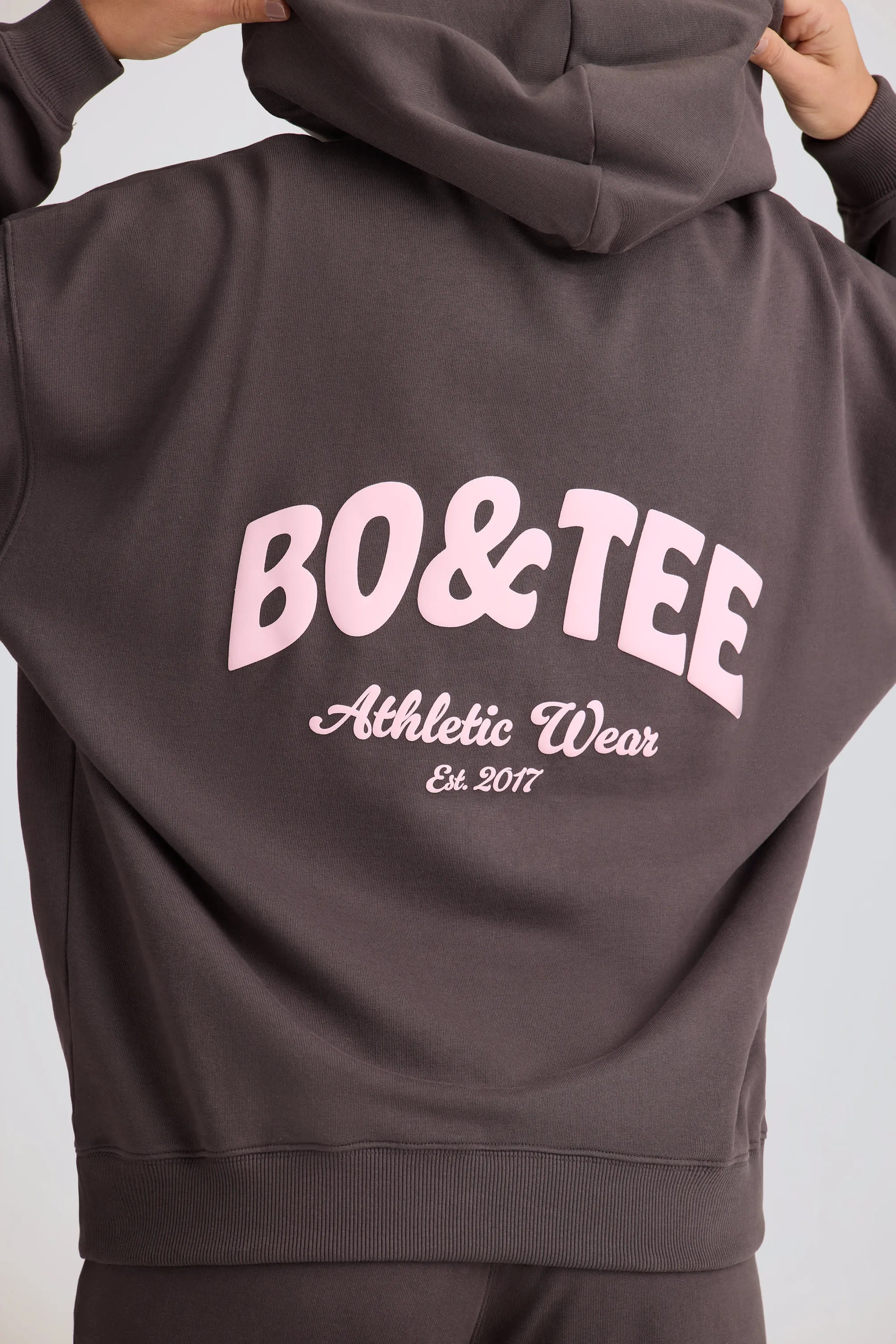 Oversized Hoodie in Charcoal Grey sold by Bo + Tee product image thumbnail 4