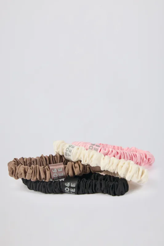 Pack of 4 Silk Scrunchies sold by Bo + Tee