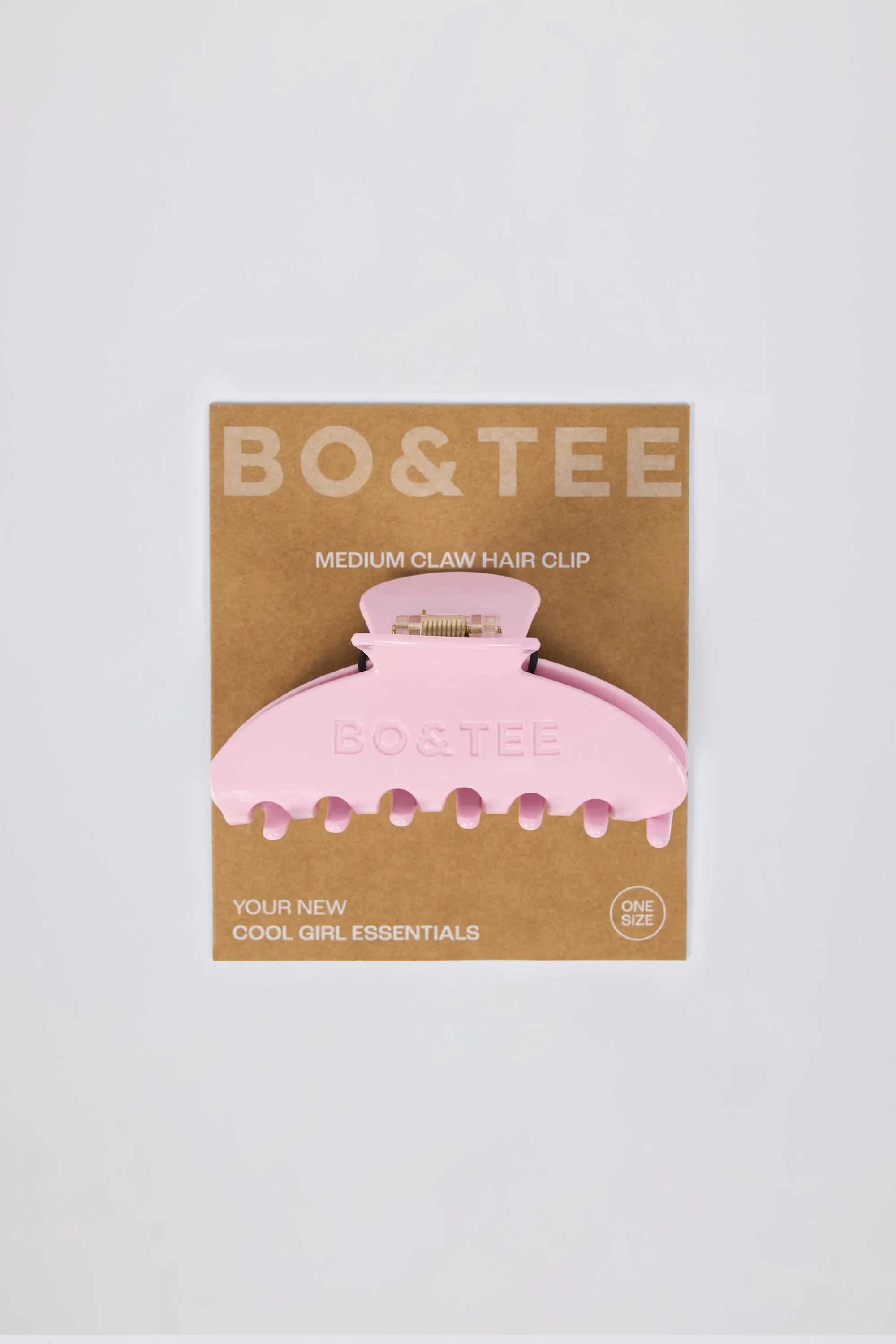Medium Claw Clip in Soft Pink sold by Bo + Tee