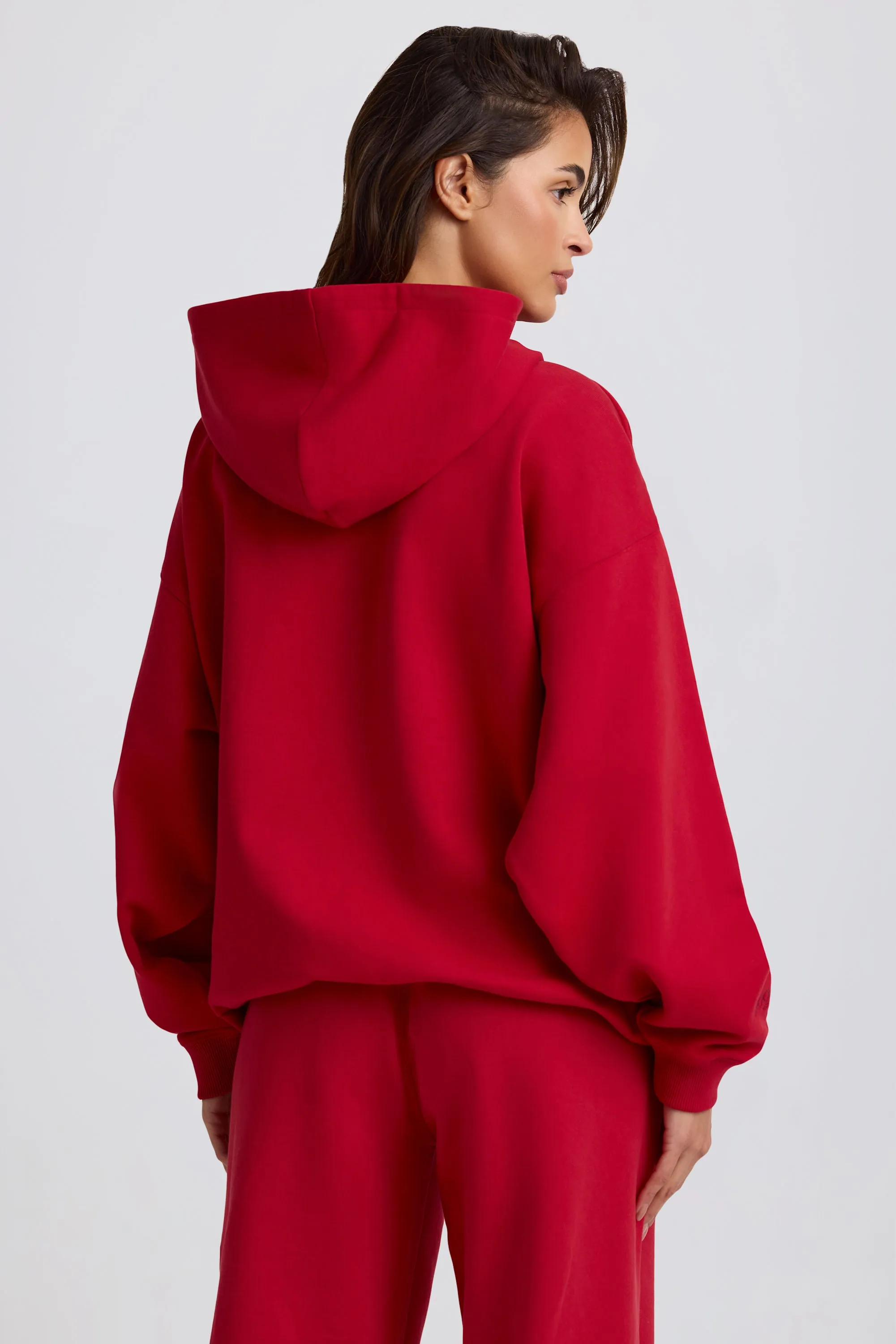 Oversized Hoodie in Hot Red sold by Bo + Tee product image thumbnail 2
