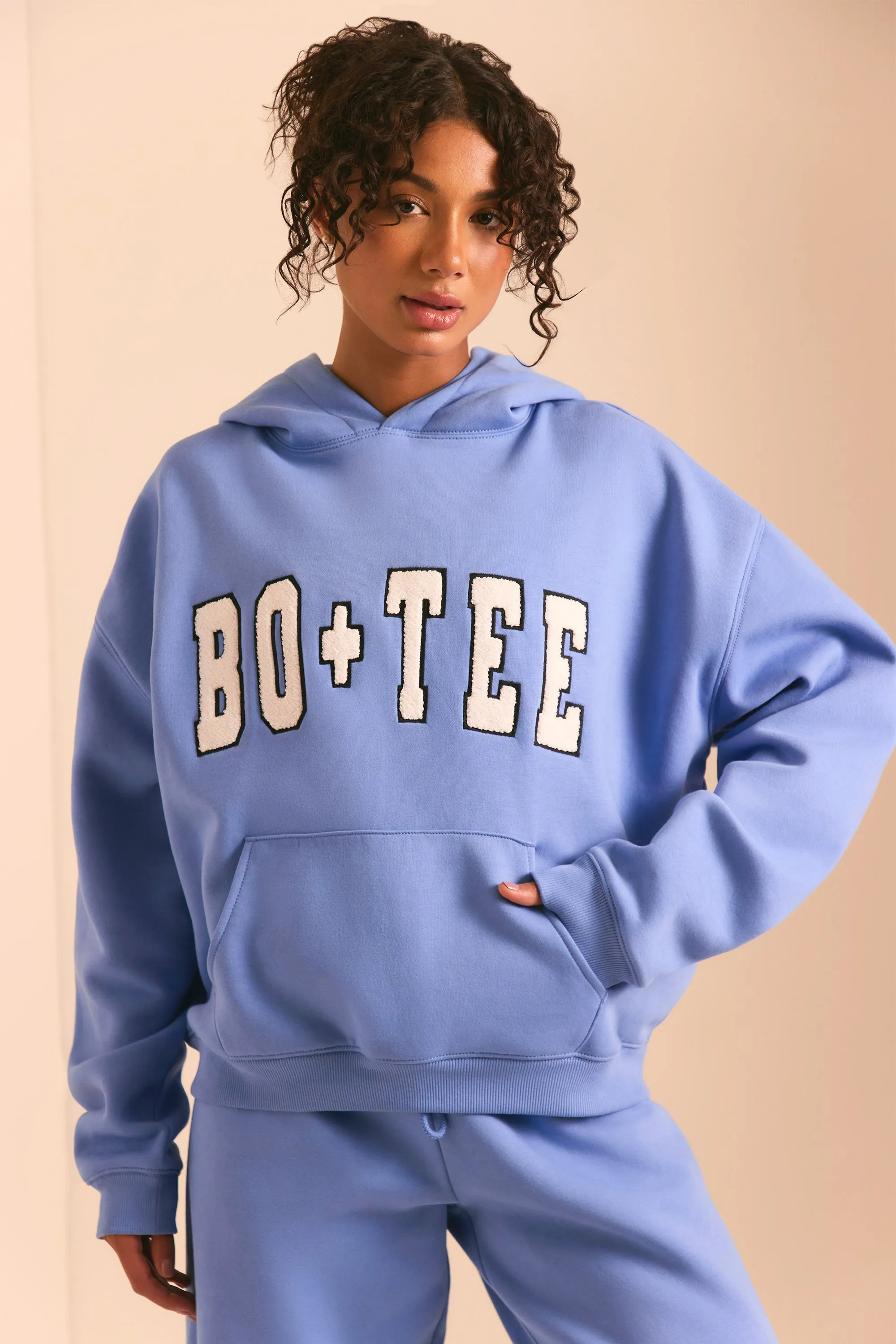 Off Duty - Oversized Hoodie in Cerulean Blue sold by Bo + Tee product image thumbnail 4