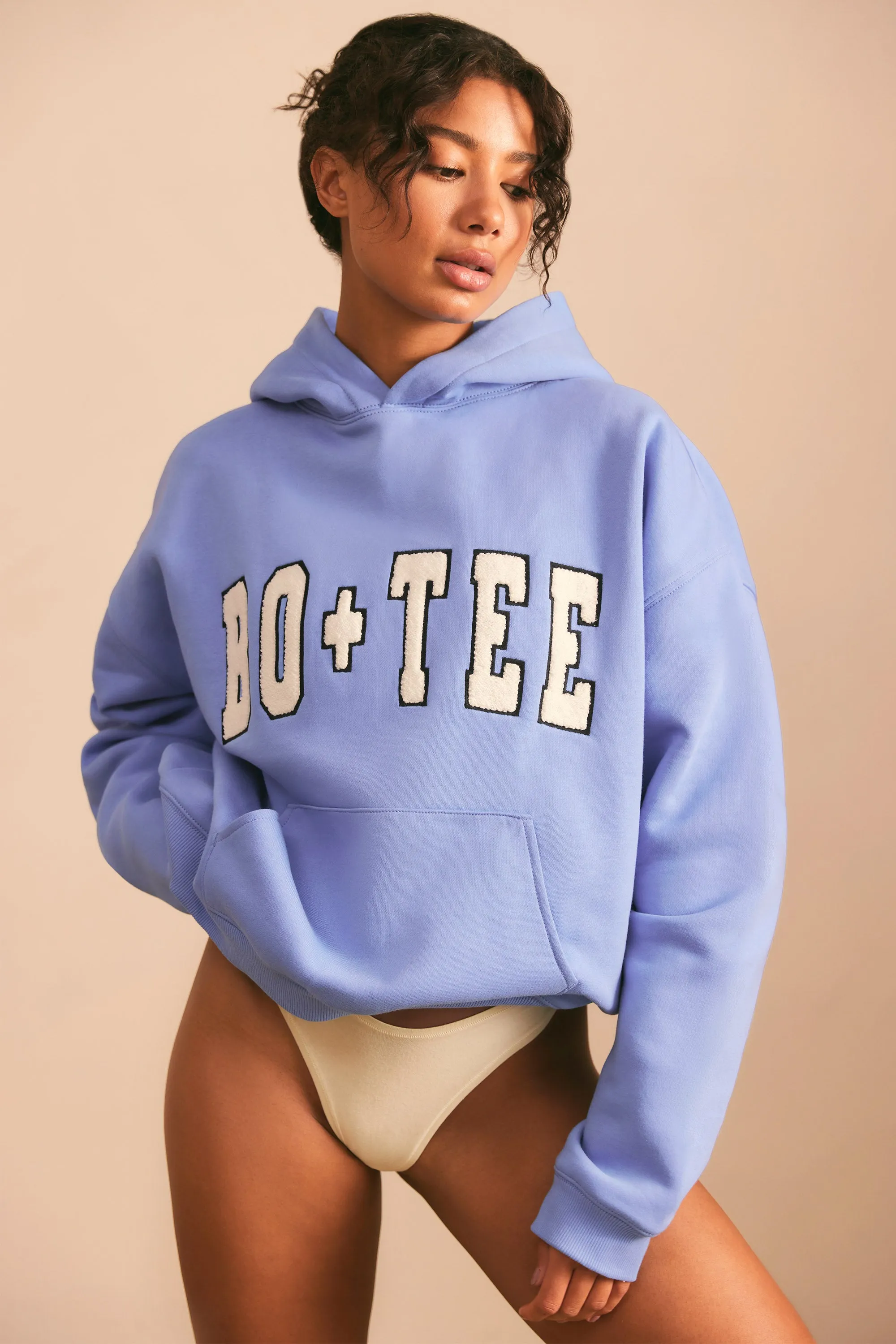 Off Duty - Oversized Hoodie in Cerulean Blue sold by Bo + Tee product image thumbnail 2
