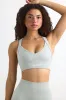 Super Sculpt Seamless Cross-Back Sports Bra in Fog sold by Bo + Tee