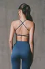 Super Sculpt Seamless Backless Sports Bra in Blue sold by Bo + Tee