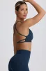 Super Sculpt Seamless Backless Sports Bra in Blue sold by Bo + Tee