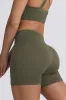 Super Sculpt Seamless Mini Shorts in Light Green sold by Bo + Tee