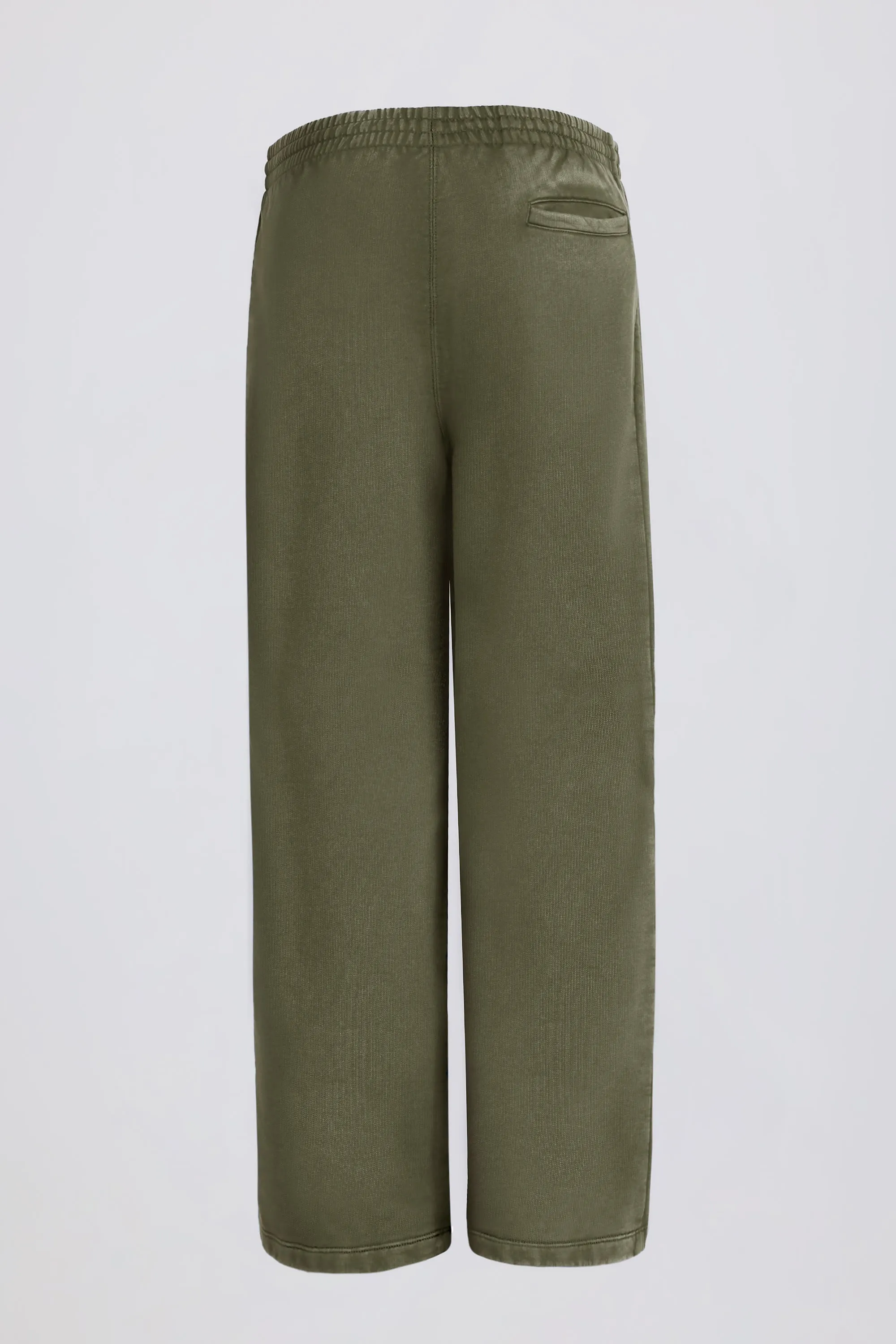 Mid-Rise Wide-Leg Joggers in Light Green sold by Bo + Tee product image thumbnail 3
