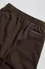 Mid-Rise Wide-Leg Joggers in Brown sold by Bo + Tee
