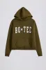 Acid Wash Oversized Hoodie in Dark Green sold by Bo + Tee