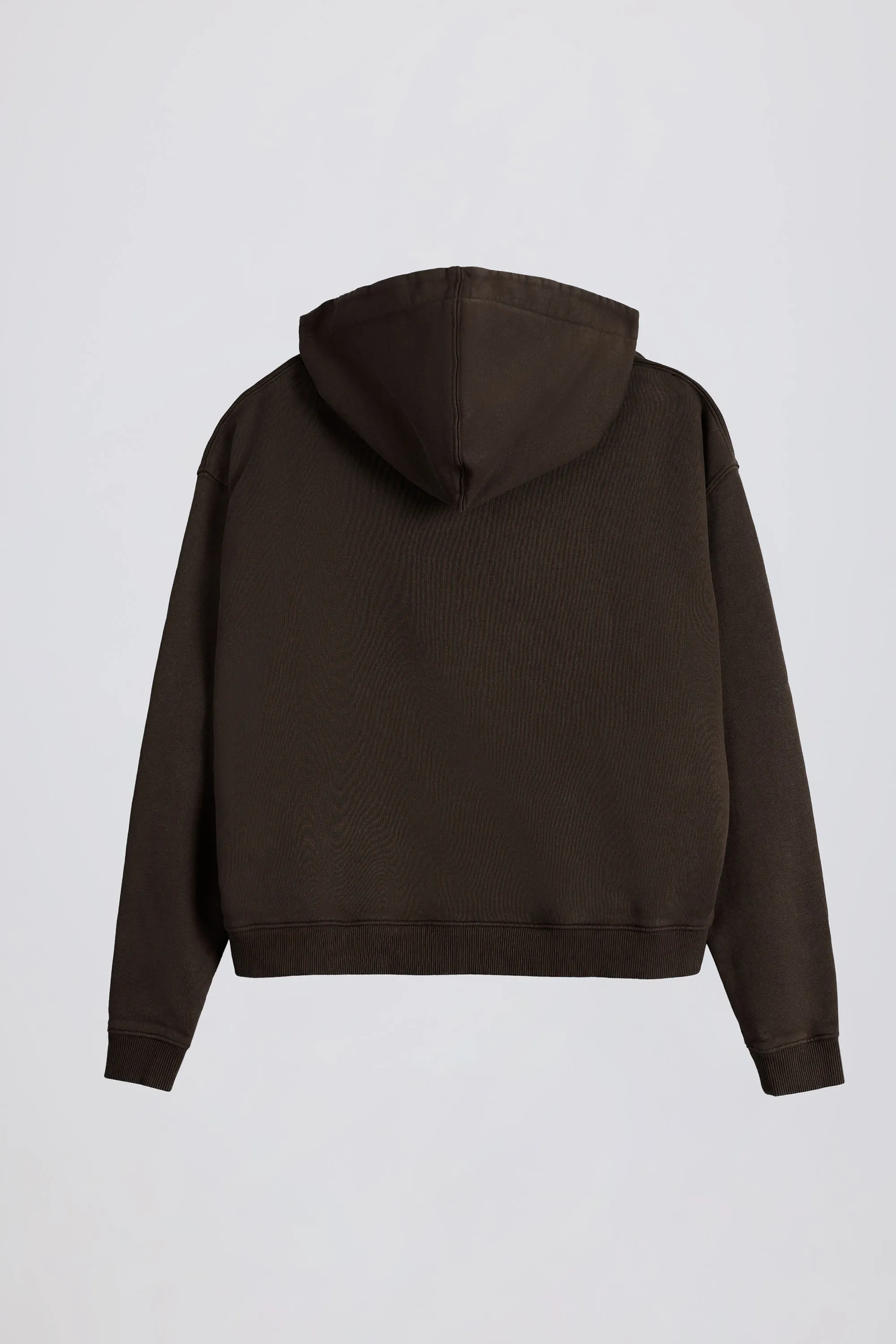 Acid Wash Oversized Hoodie in Brown sold by Bo + Tee product image thumbnail 3