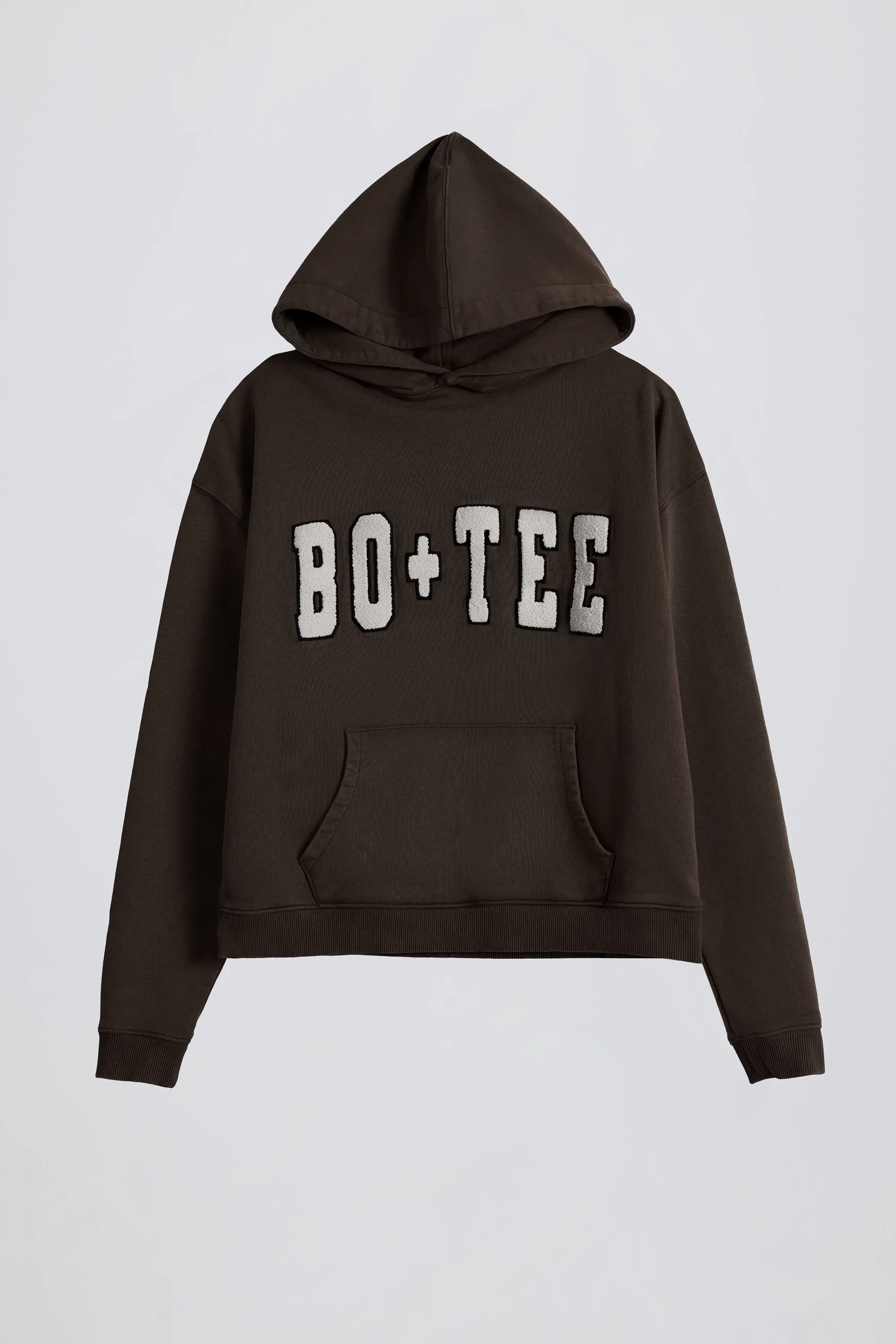 Acid Wash Oversized Hoodie in Brown sold by Bo + Tee product image thumbnail 2