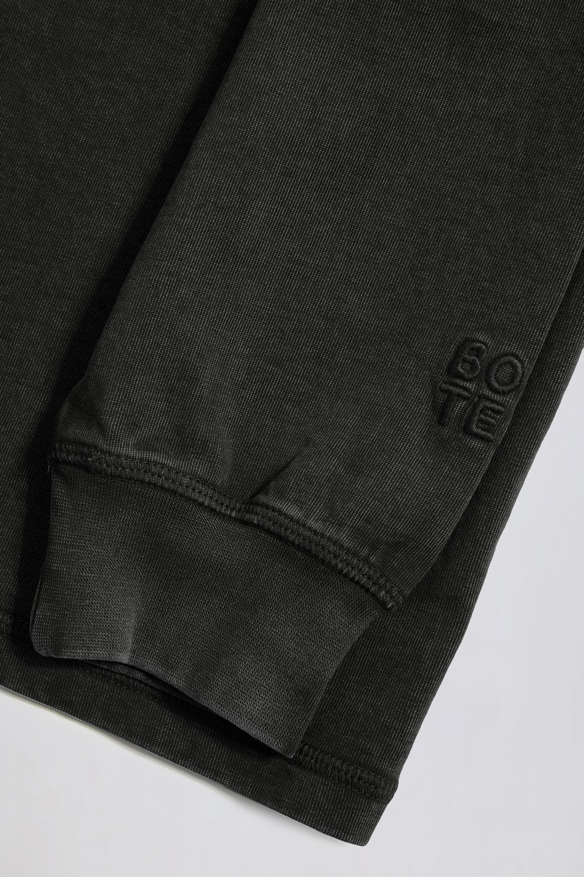 Acid Wash Long-Sleeve Oversized T-Shirt in Ash sold by Bo + Tee product image thumbnail 5