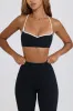 Soft Active Sweetheart-Neck Sports Bra in Black sold by Bo + Tee