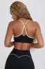 Soft Active Sweetheart-Neck Sports Bra in Black sold by Bo + Tee