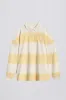 Striped Oversized Long-Sleeve T-Shirt in Lemon sold by Bo + Tee
