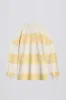 Striped Oversized Long-Sleeve T-Shirt in Lemon sold by Bo + Tee