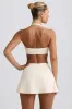 Crossover Mini Skort in Ivory Marl sold by Bo + Tee