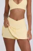 Crossover Mini Skort in Lemon Marl sold by Bo + Tee