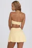 Crossover Mini Skort in Lemon Marl sold by Bo + Tee