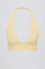 V-Neck Sports Bra in Lemon Marl sold by Bo + Tee