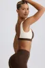 Contrast Sports Bra in Pecan Marl sold by Bo + Tee