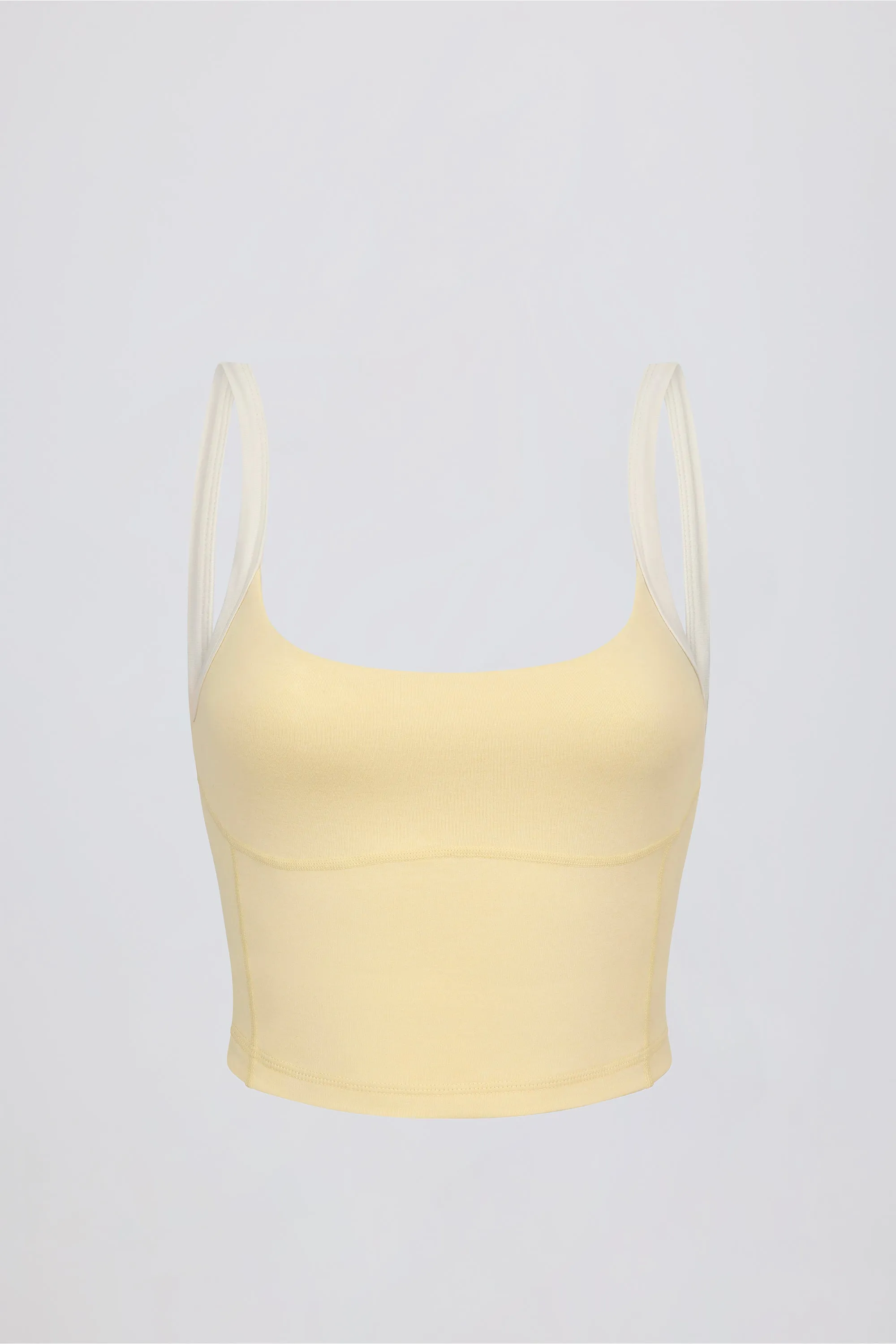 Cropped Tank Top in Lemon Marl sold by Bo + Tee product image thumbnail 5