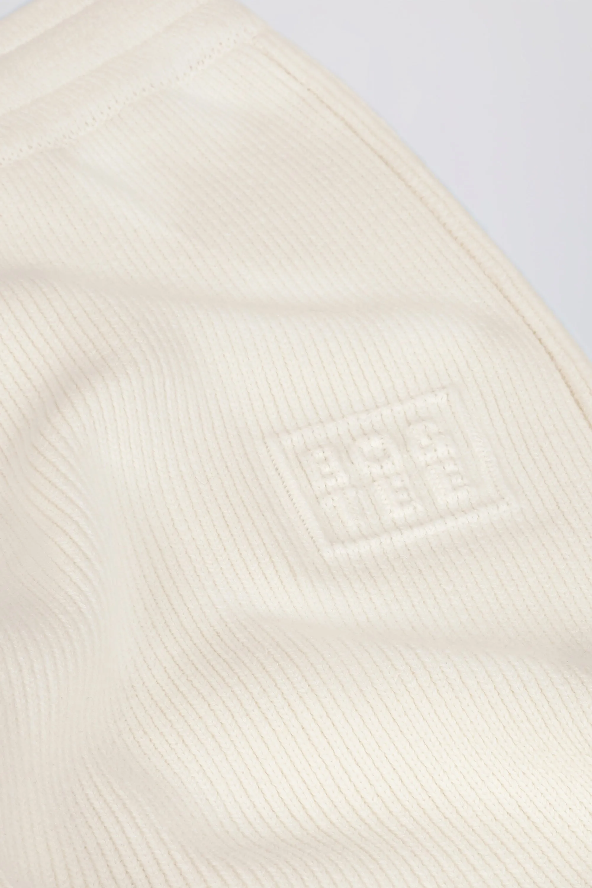 Ribbed Knit Wide-Leg Joggers in Ivory sold by Bo + Tee product image thumbnail 4