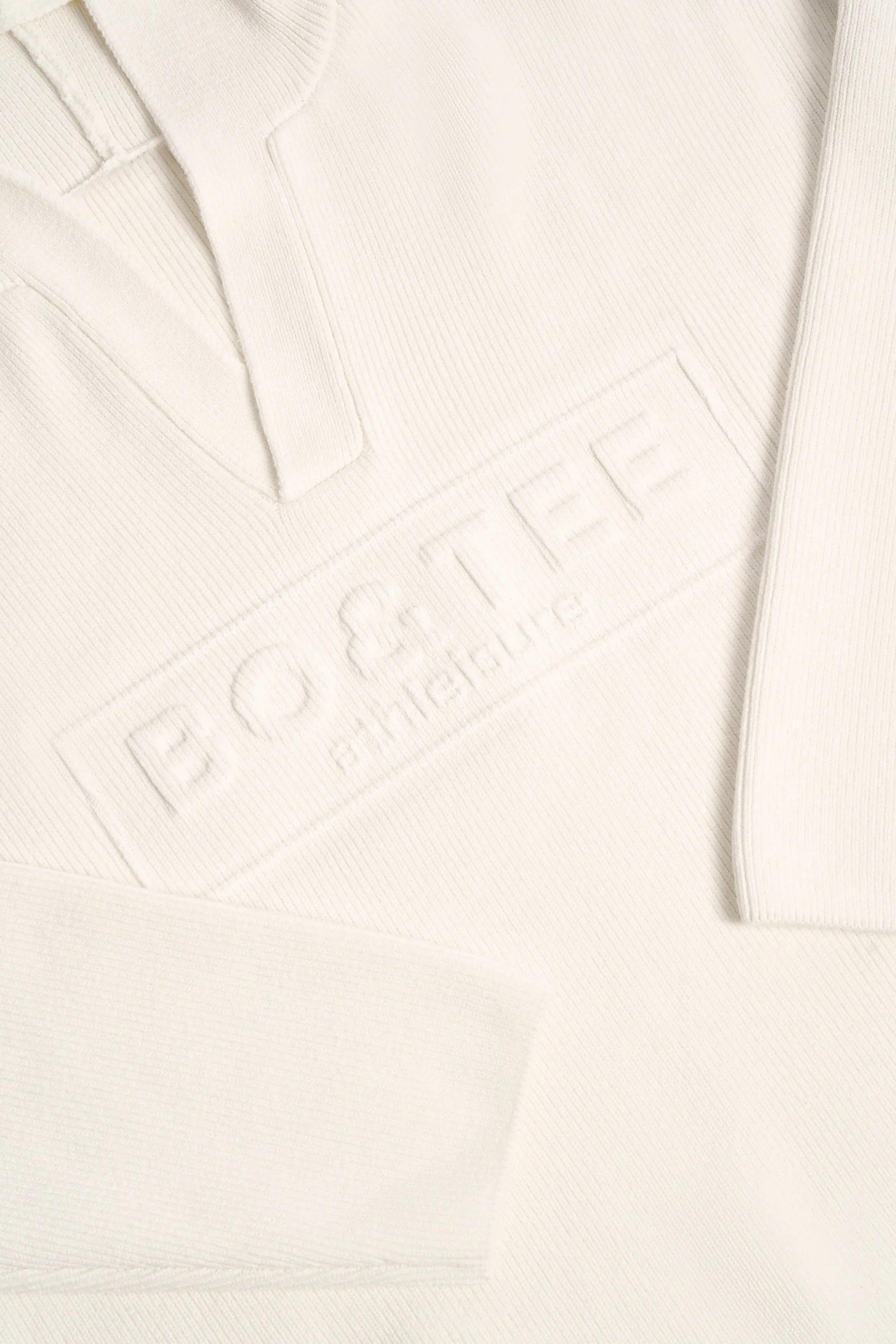 Ribbed Knit Oversized Hoodie in Ivory sold by Bo + Tee product image thumbnail 4