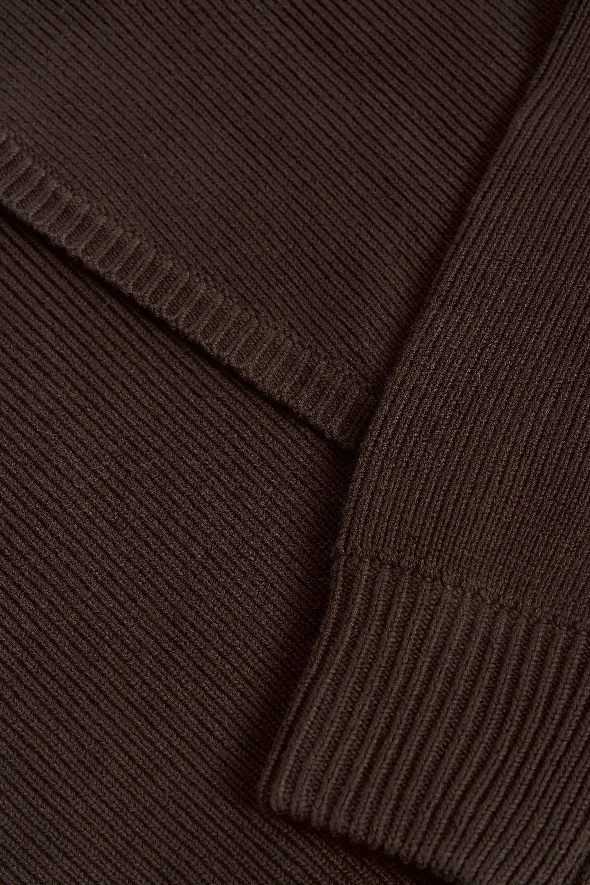 Ribbed-Knit Cropped Shrug in Pecan sold by Bo + Tee product image thumbnail 4