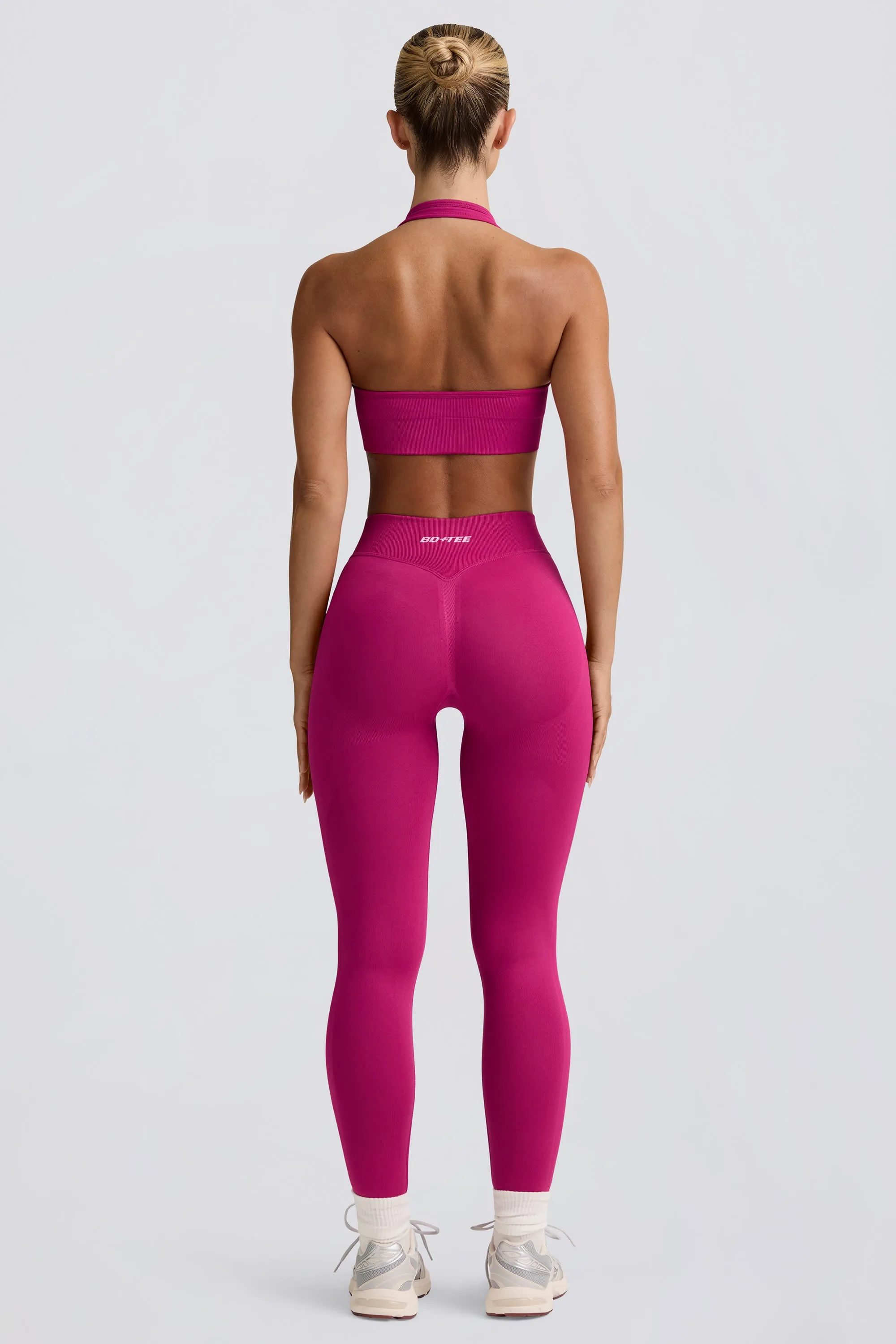 Define Luxe High-Waist Leggings in Berry sold by Bo + Tee product image thumbnail 3