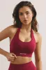 Focused - Halterneck Define Luxe Sports Bra in Raspberry sold by Bo + Tee