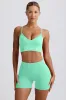 Define Luxe Mini Shorts in Mint sold by Bo + Tee