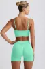 Define Luxe Mini Shorts in Mint sold by Bo + Tee