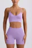 Define Luxe Mini Shorts in Lilac sold by Bo + Tee