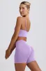Define Luxe Mini Shorts in Lilac sold by Bo + Tee