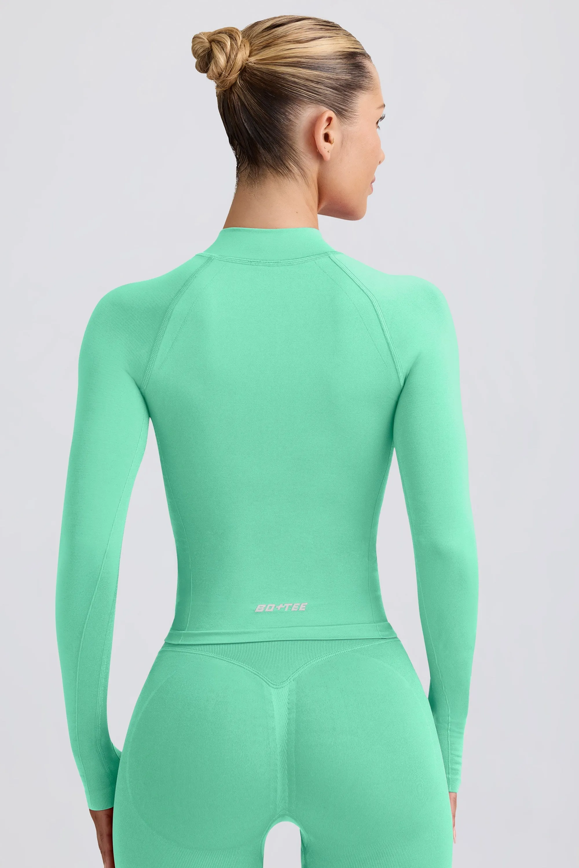 Define Luxe Zip-Up Jacket in Mint sold by Bo + Tee product image thumbnail 2