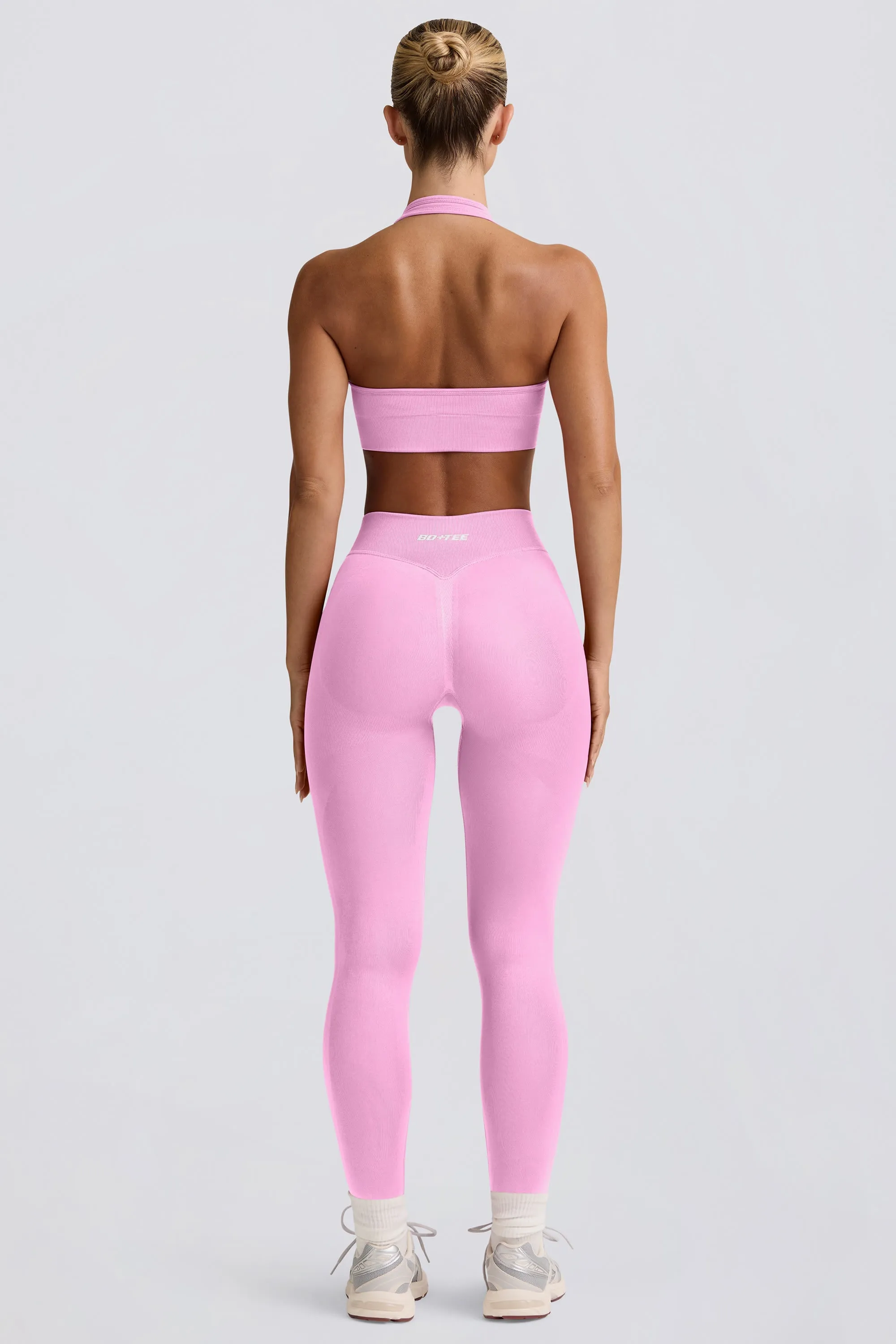 Define Luxe High-Waist Leggings in Bubblegum Pink sold by Bo + Tee product image thumbnail 2