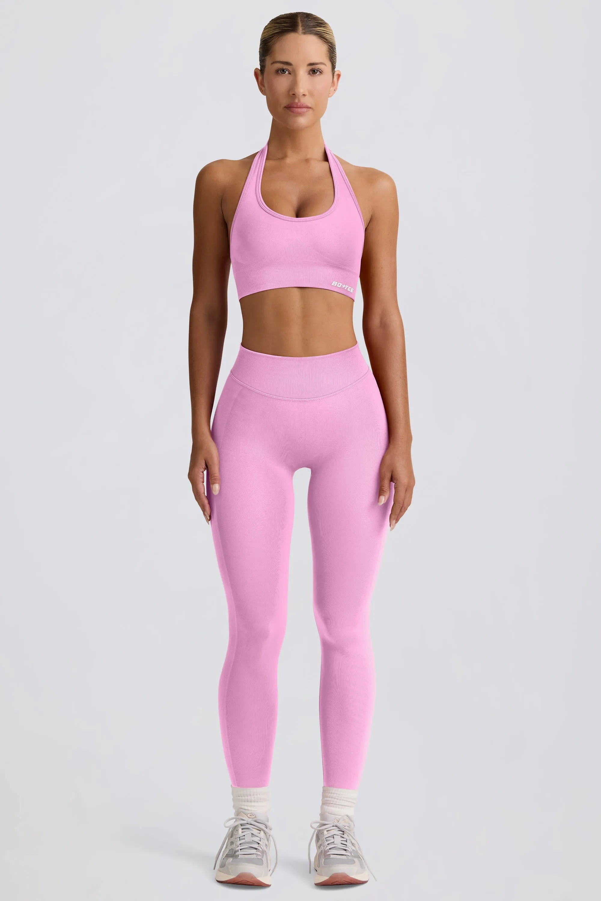 Define Luxe High-Waist Leggings in Bubblegum Pink sold by Bo + Tee product image thumbnail 5
