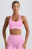 Define Luxe Halterneck Sports Bra in Bubblegum Pink sold by Bo + Tee