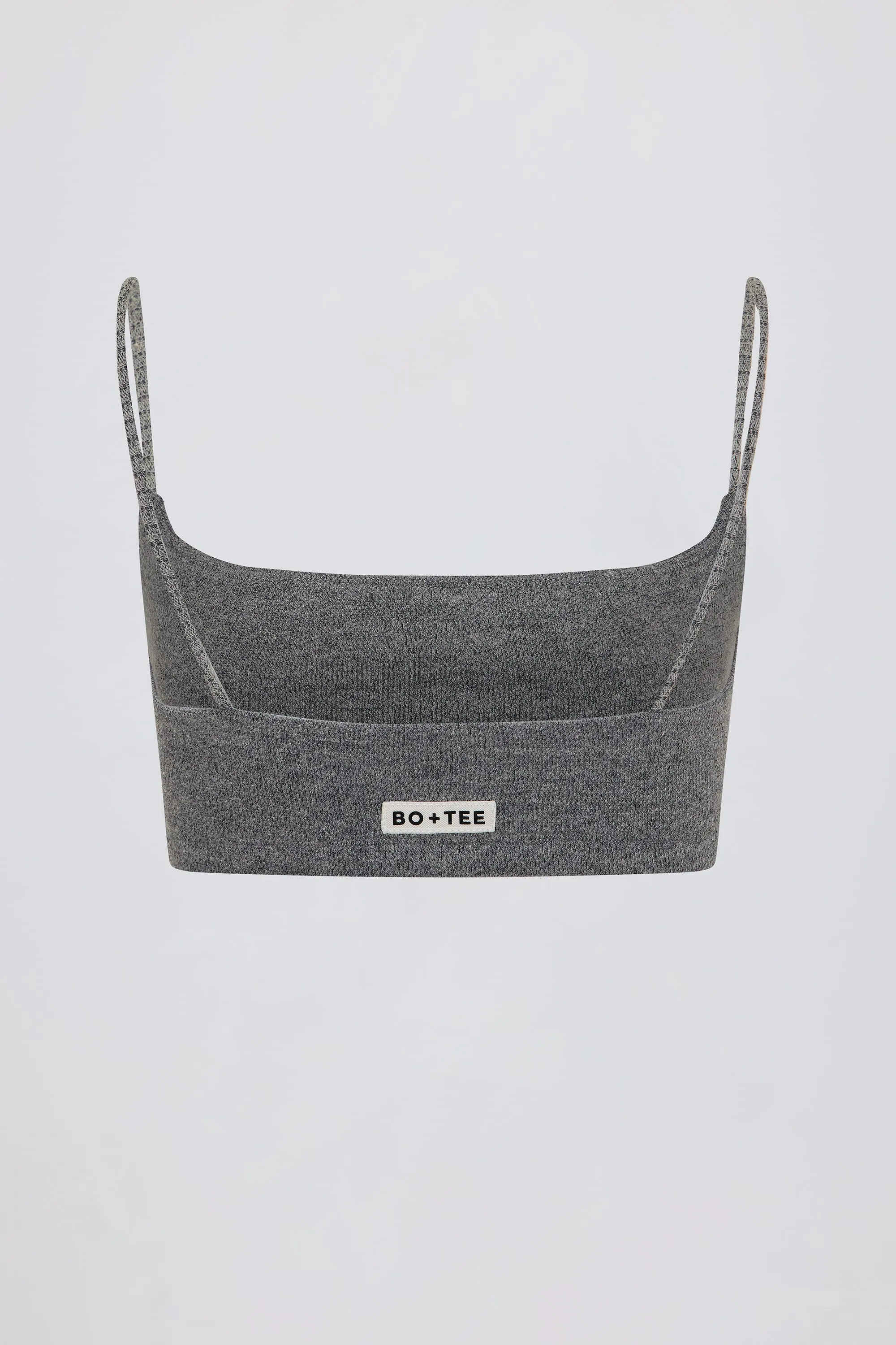 Square-Neck Bralette in Dark Grey sold by Bo + Tee product image thumbnail 5