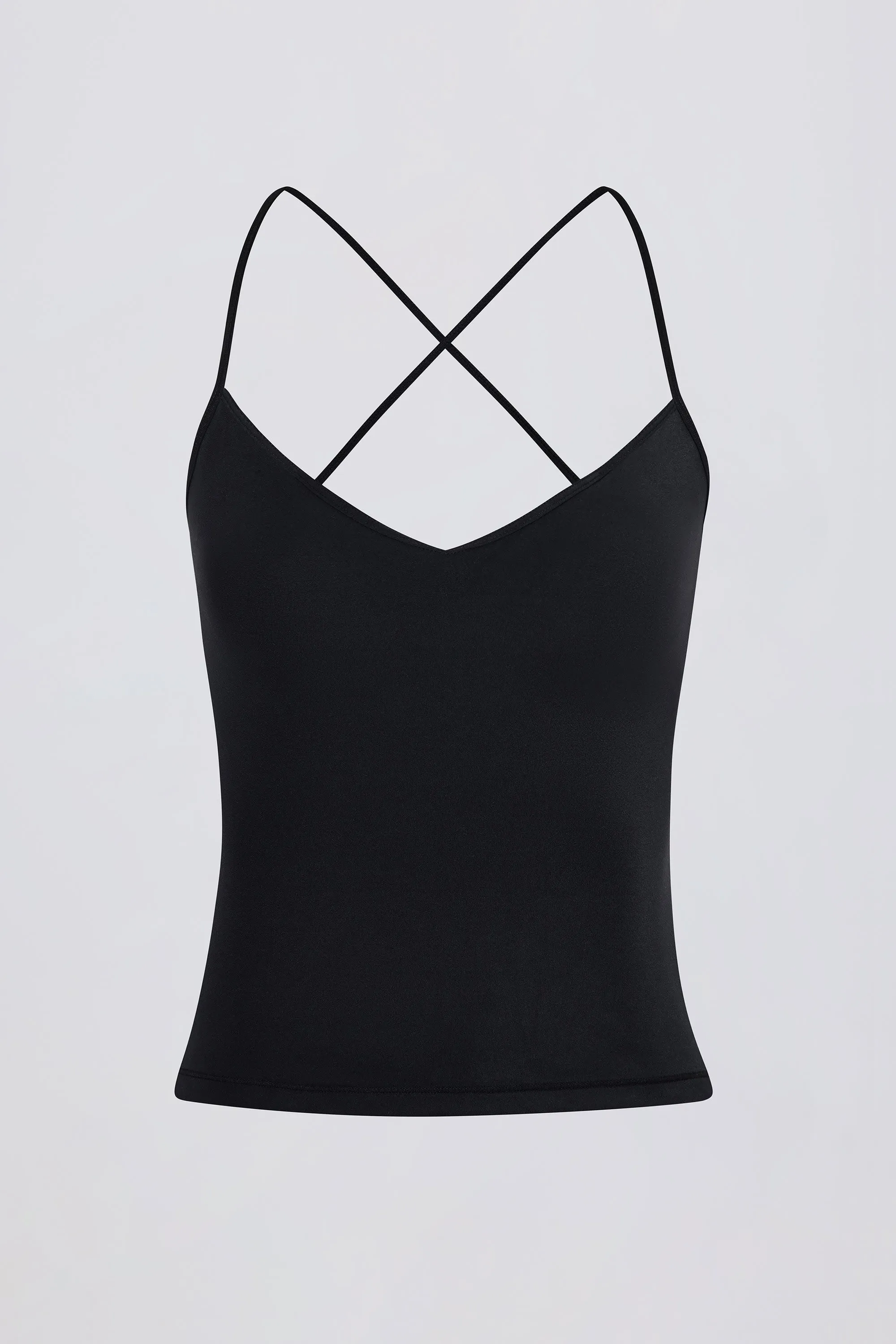 Cross-Back Tank Top in Black sold by Bo + Tee product image thumbnail 4