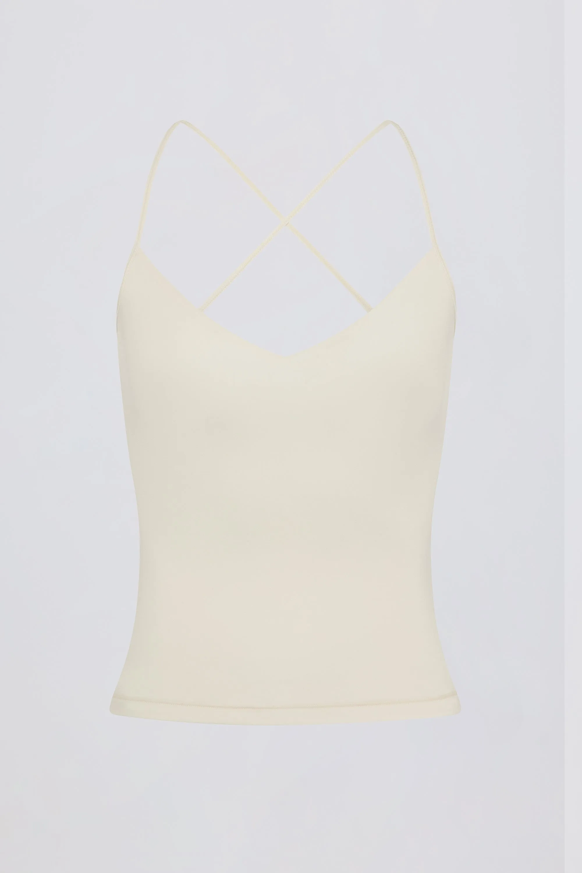 Cross-Back Tank Top in Cream sold by Bo + Tee product image thumbnail 4