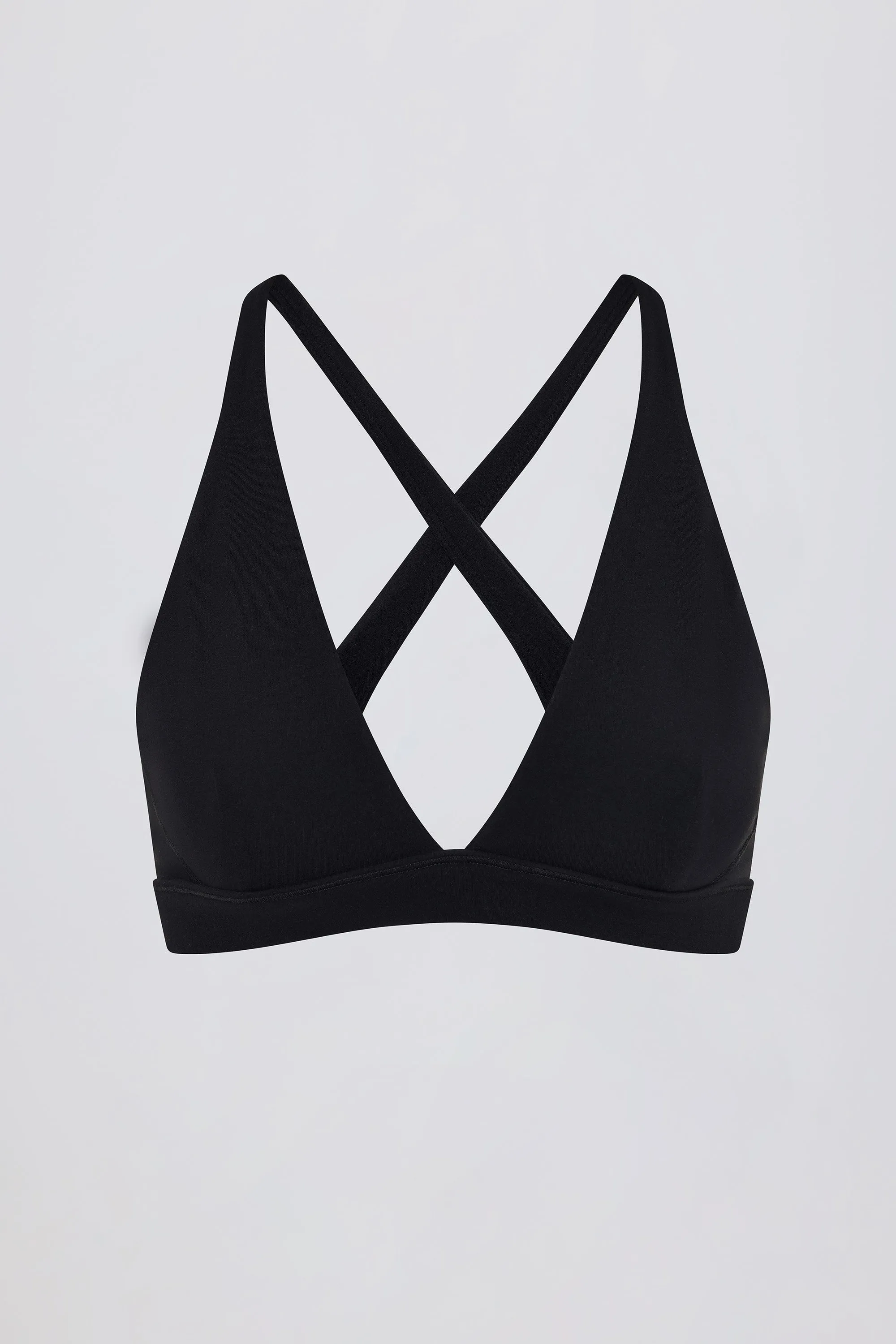 Soft Active Cross-Back Sports Bra in Black sold by Bo + Tee product image thumbnail 4