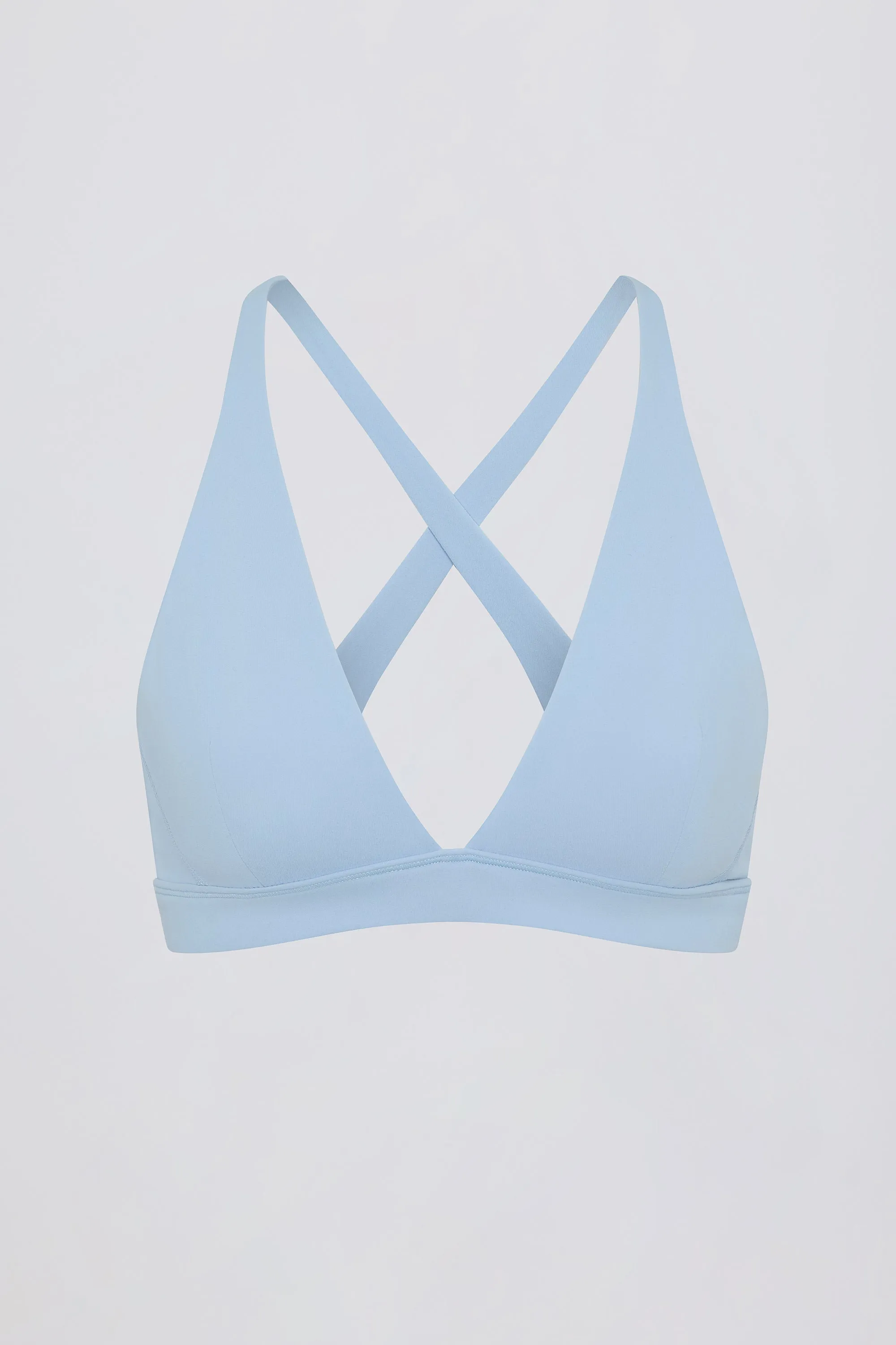 Soft Active Cross-Back Sports Bra in Sky sold by Bo + Tee product image thumbnail 4