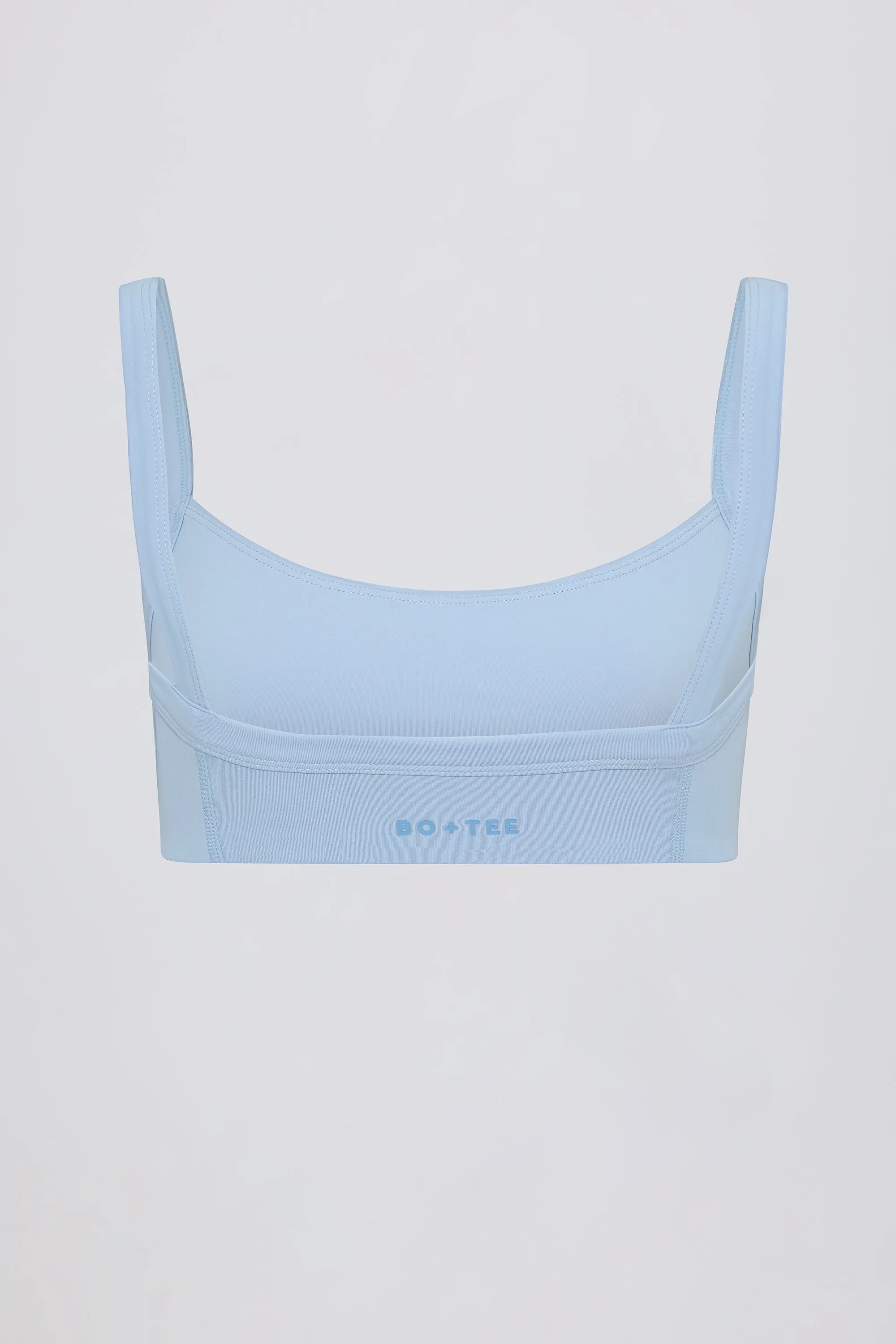 Soft Active Seam-Detail Sports Bra in Sky sold by Bo + Tee product image thumbnail 5