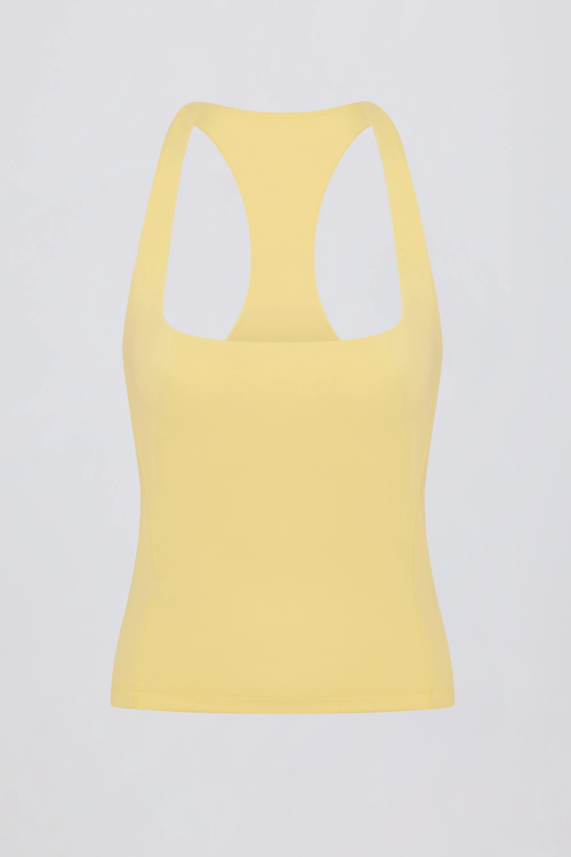 Soft Active Racerback Tank Top in Lemon sold by Bo + Tee product image thumbnail 4