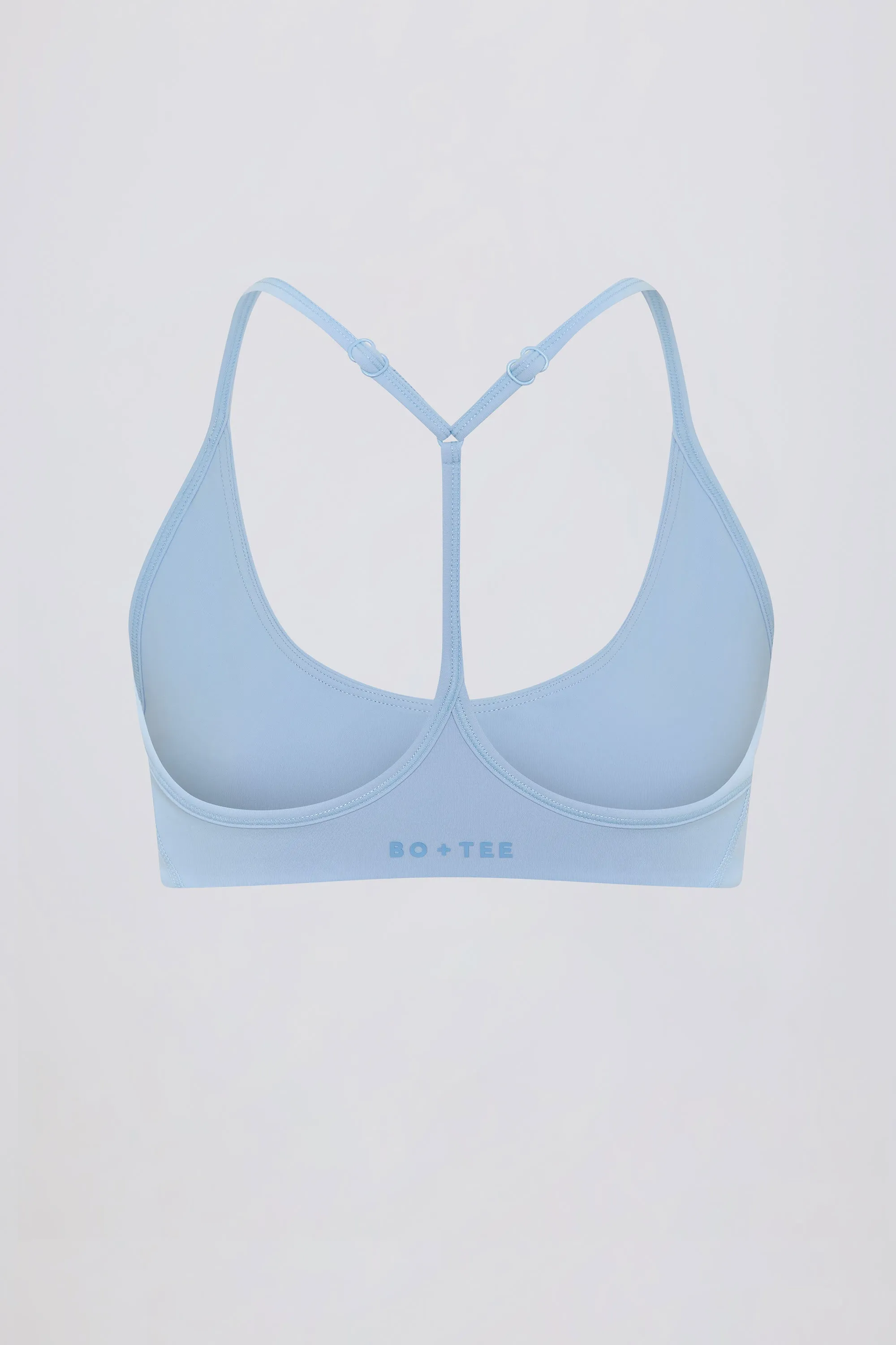Soft Active Racerback Sports Bra in Sky sold by Bo + Tee product image thumbnail 5
