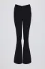 Soft Active Crossover Flared Leggings in Black sold by Bo + Tee