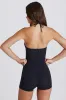 Soft Active Halterneck Unitard in Black sold by Bo + Tee