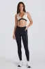 Soft Active Contrast Leggings in Black sold by Bo + Tee